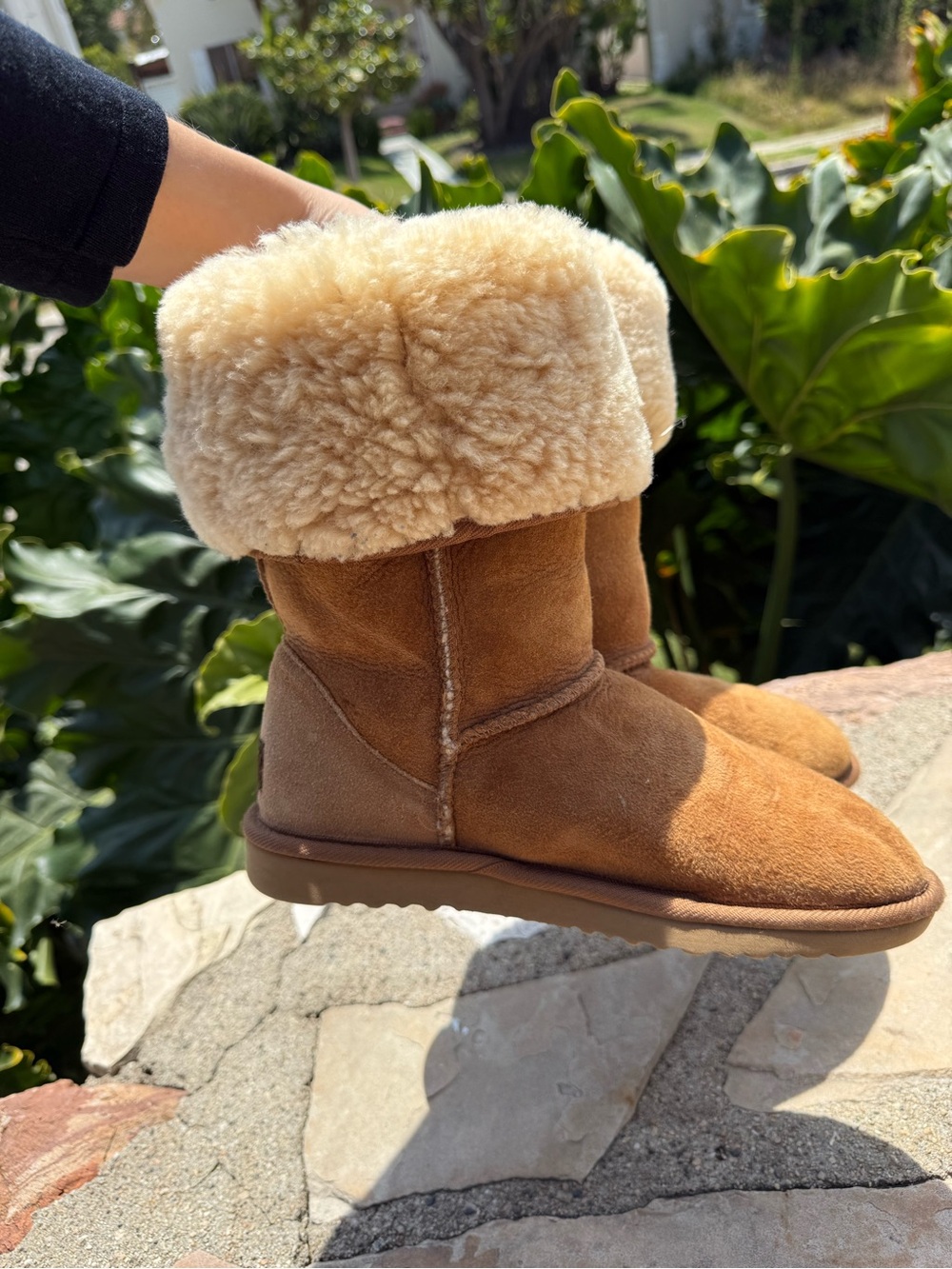 Uggs boots mid Chestnut Shearling-Lined size 6